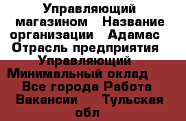 Управляющий магазином › Название организации ­ Адамас › Отрасль предприятия ­ Управляющий › Минимальный оклад ­ 1 - Все города Работа » Вакансии   . Тульская обл.